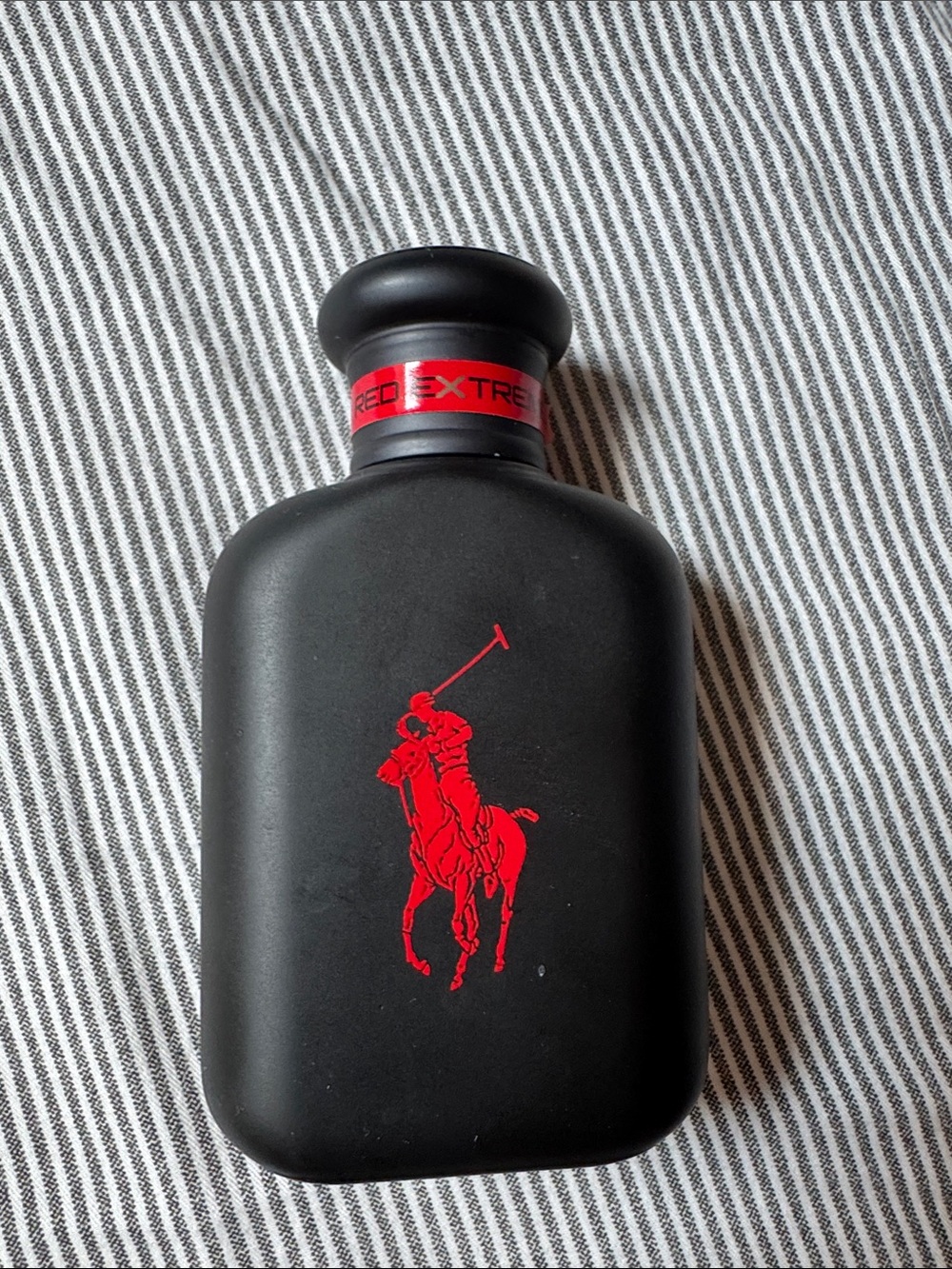 Polo by Ralph Lauren Black Bottle with Red Pony Logo